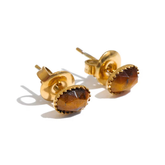 Amber Glow Studs