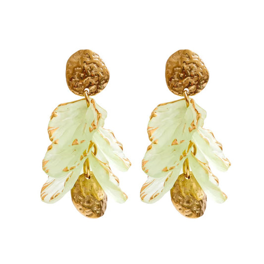 Golden Spring Floral Earring
