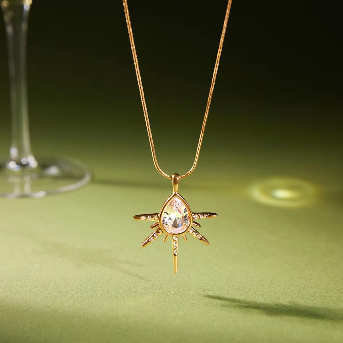 Wishing well Star Diamond Necklace