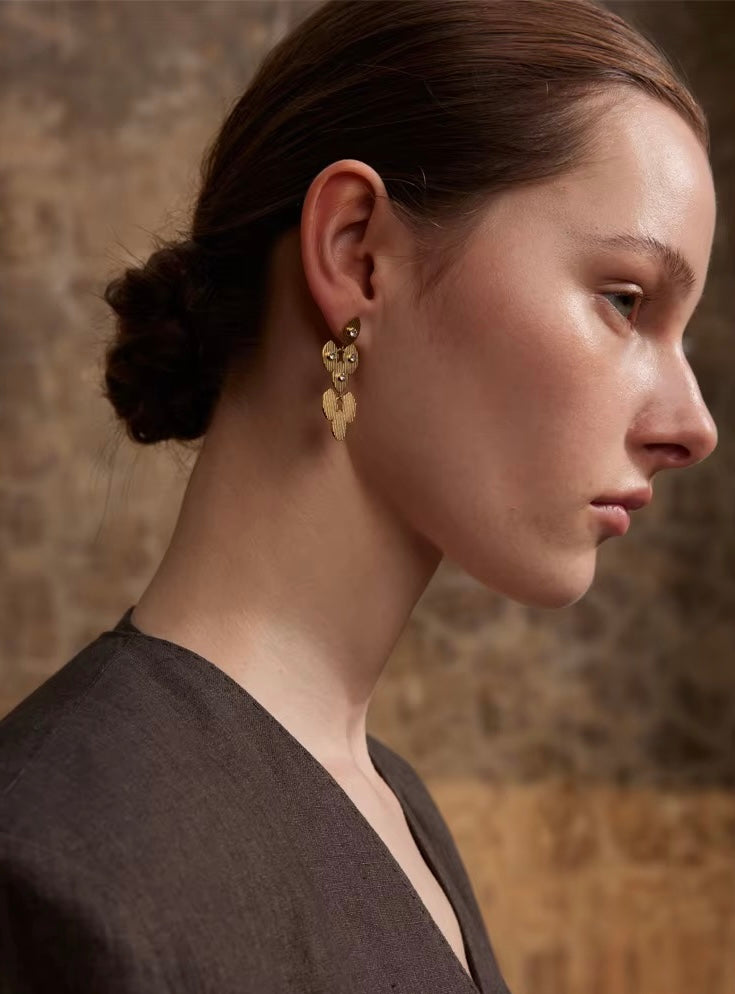 Dangle Disc Earring