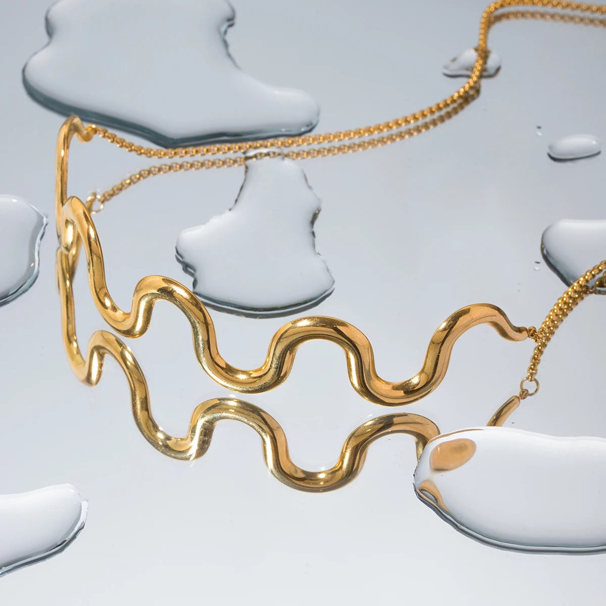 Wave Choker Necklace